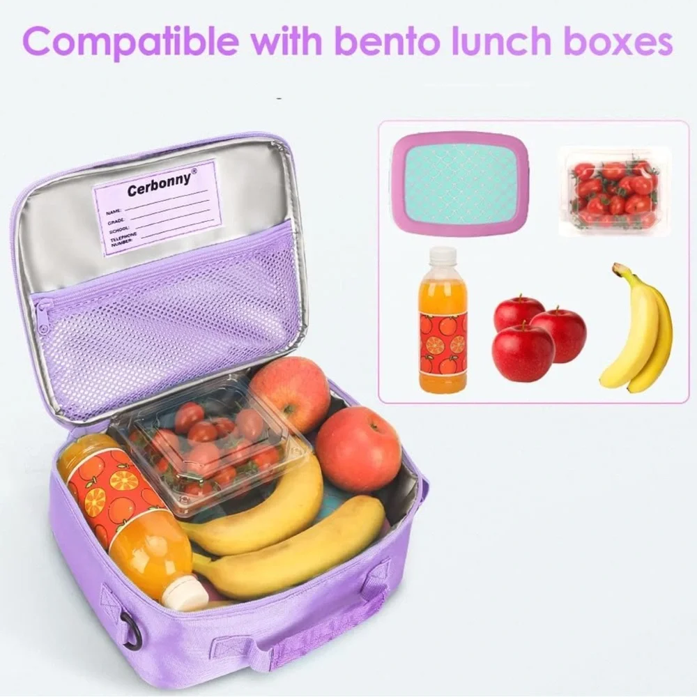 Purple Kids Insulated Lunch Box - Picture 4 of 5